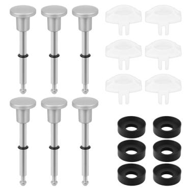 Imagem de Kit de reparo de desviador de bico de banheira de 6 peças, peça de reposição de reparo de torneira de banheira duradoura com anel de vedação e junta, peça de reposição de reparo de torneira quebrada