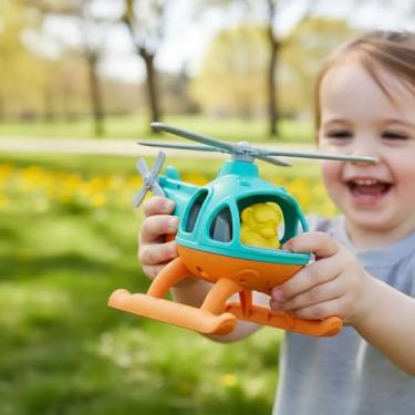 Imagem de Brinquedo Infantil Helicóptero Miniatura, Cores Vibrantes, Estimula Imaginação