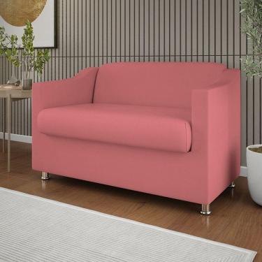 Imagem de Namoradeira Elegante Sala, Quarto Suede Balaqui Decor rosa