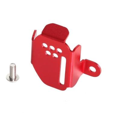 Imagem de Tampa do reservatório do tanque de fluido de freio traseiro Monkey compatível com Monkey 125 DAX 125 ST125 2018-2024 Acessórios de motocicleta Protetor de tanque de freio (vermelho)