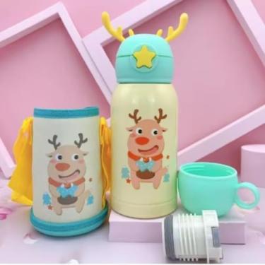 Imagem de Garrafa termica Infantil de alce Inox 500ml