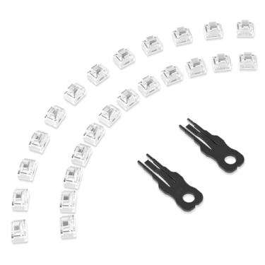Imagem de NataLink 24 peças de bloqueio de porta RJ45 com 2 chaves, bloqueador de porta/poeira RJ45, tampa de proteção contra poeira RJ45, plugues de porta fêmea, dispositivos compatíveis com porta RJ45
