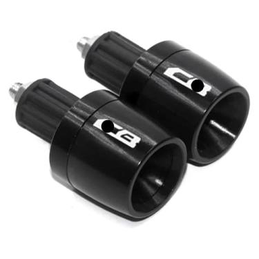 Imagem de Conectores de extremidade de guidão CNC de 22 mm para motocicletas compatíveis com CB 400 500 750 1300 CB400 CB500 CB500F (preto)