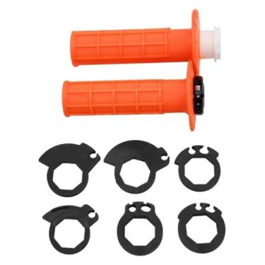 Imagem de Pegas de motocicleta 7/20.3 cm 22 mm Grip The Snap-on Cam Dirt Bike Handlebar Parts (laranja)