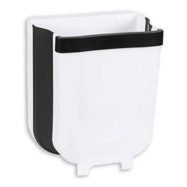 Imagem de Lixeira Extensível Retrátil Dobrável Pendurar Porta Gaveta