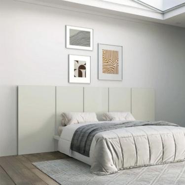Imagem de Cabeceira Queen 280cm Lisa TW160 Off White Dalla Costa