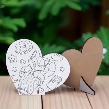 Imagem de Kit 10 Lembrancinhas Mdf Dia das Crianças para Colorir - R9 Decor, Mod