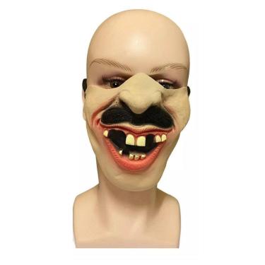 Imagem de Máscara Banguelo Metade Do Rosto De Látex Fantasia Carnaval