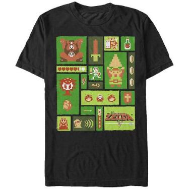 Imagem de Lenda de Zelda Collage T-Shirt - Rockinstone