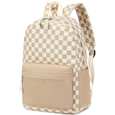 Imagem de Mochila CAMTOP para meninas adolescentes, bolsa escolar de veludo cote