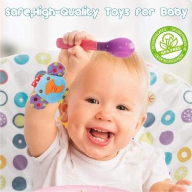 Imagem de Bate de cascavel de pé meias 4 pcs baby rattle brinquedos presente - H