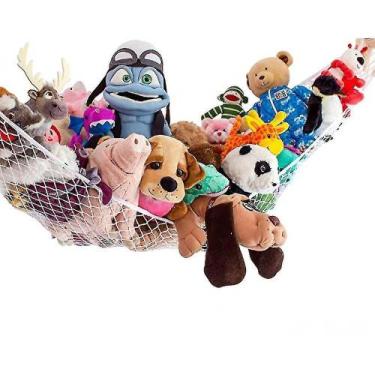 Imagem de Redes de armazenamento de animais de pelúcia rede stuffie party hammoc