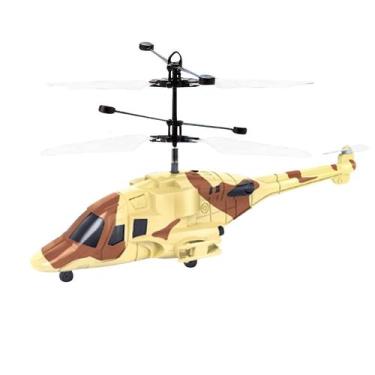 Imagem de Mini indução voador robô camuflagem avião lutador giroscópio helicópte