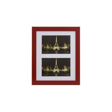 Imagem de Porta Retrato, Painel, Multifotos Pop 2 Fotos 10X15 Vermelho