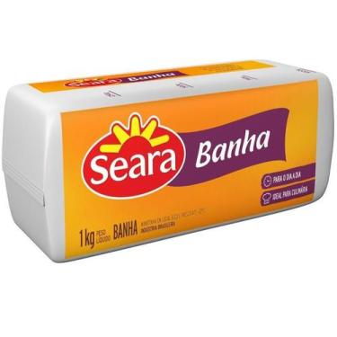Imagem de Banha de Porco Seara Natural Gordura Suina para Fritura 1Kg