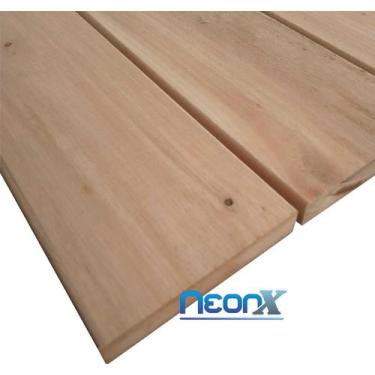 Imagem de Régua Tábua Para Deck de Madeira Natural 70x11 cm NeonX, Eucalipto