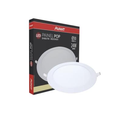 Imagem de AVANT 841130878 Painel Led , Pop, Embutir Redondo 30. Ne4000 K, 24 W, Bivolt 1680, Luz Neutra