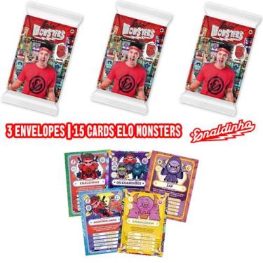 Imagem de Kit 3 Flow Pack Enaldinho - 15 Cards Elo Monsters Sortidos Oficial - P