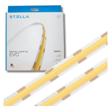 Imagem de Fita LED 5m All Light Evo 12V 15W/m 1000lm/m Stella Branco Quente 3000K