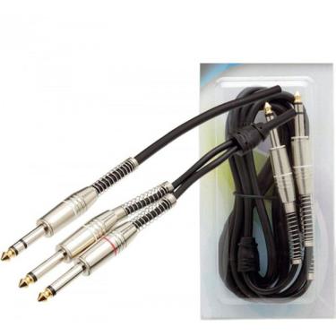Imagem de Cabo de Áudio MXT 2 P10 Mono + P10 Estéreo 1,8 Metros CB0348