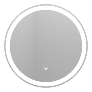 Imagem de Espelho Led Redondo Bivolt Cinza Touch 60x60cm - Gavix