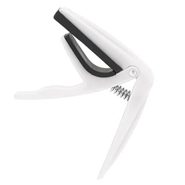 Imagem de RiToEasysports Capo Exulele de Plástico Fácil de Usar Com Mola, Leve e Resistente Ao Desgaste, Adequado para Ukulele e Companheiro de 4 Cordas, Acessórios para Instrumentos de Cordas (Branco)