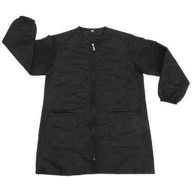 Imagem de LALAFINA Avental De Cabeleireiro Longo Avental De Cabeleireiro À Prova D'Água Com Zíper Para Homens Mulheres E Crianças Tamanho M