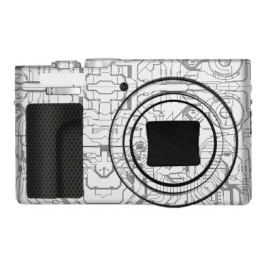 Imagem de ZS99 Adesivo de capa de câmera antiarranhões para Panasonic Lumix ZS99 Película protetora decalques (branco circuito)