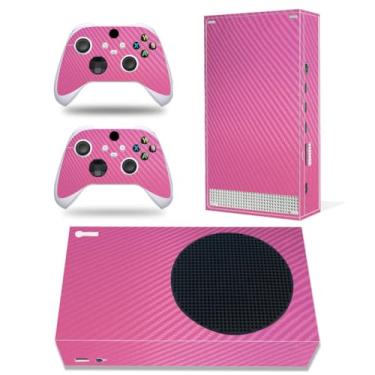 Imagem de Adesivos Xbox Series S Capa protetora de vinil de corpo inteiro para console e controles Microsoft Xbox Series S (série S rosa 5)