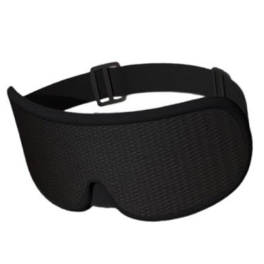 Imagem de oshhni Máscara de dormir em seda gelada e malha respirável com efeito 3D para homens e mulheres, ideal para cochilos no carro, viagens voos noturnos.