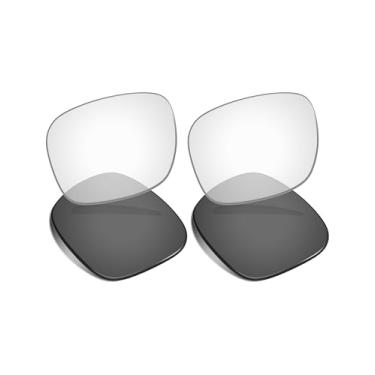 Imagem de Vonxyz Lentes de substituição para óculos inteligentes Ray-Ban Meta Wayfarer RW4006 (50 mm) - Para mulheres, fácil instalação - 2 pares de óculos fotocromáticos pretos transparentes ativados