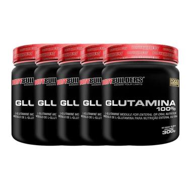 Imagem de Kit 5x Glutamina 100% 300g - Bodybuilders-Unissex