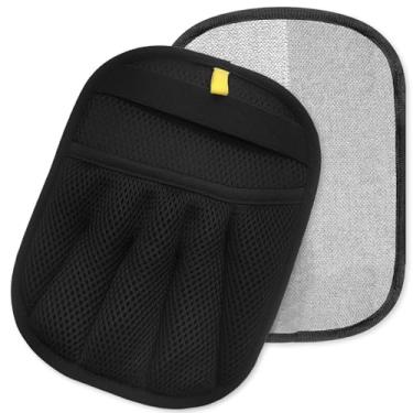 Imagem de Bestac Luva removedora de pelos de animais de estimação – 17 × 23 cm, veludo e malha respirável, remoção eficiente de pelos e massagem suave, ideal para gatos/cães, sofá/tapete/limpeza doméstica