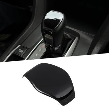 Imagem de TOMALL Capa de manípulo de mudança de marchas de carro de aço inoxidável compatível com Honda Civic 10Gen Civic 2016 2017 2018 2019 2020 capa de alavanca de câmbio para acessórios interiores de carro