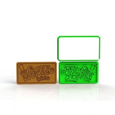Imagem de Cortador Wonka Barra De Chocalate Bwb 719 (corta E Marca) Tamanho 11 Cm