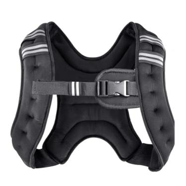 Imagem de Colete feminino com peso de 3,6 kg, preto, perfeito para corrida, caminhada, treino