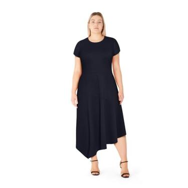 Imagem de City Chic Vestido coquetel feminino plus size - Ensolarado, Azul marino, 48