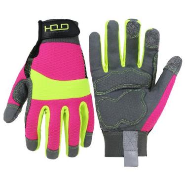 Imagem de Luvas de trabalho HANDLANDY Hi-vis reflexivas anti-vibração para mulhe