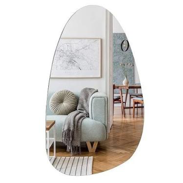 Imagem de Espelho Decorativo Orgânico Lapidado 43x76cm - Woodglass