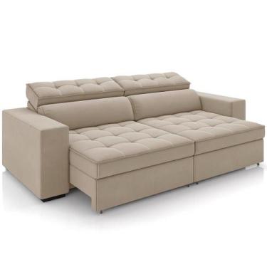 Imagem de Sofá Retrátil Reclinável Para Sala De Estar Living 290cm Clara M03 Vel