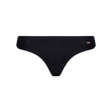 Imagem de Calcinha Fio Dental Lupo Loba 40355-001 Algodão T. P/GG, G, 9990, Pret