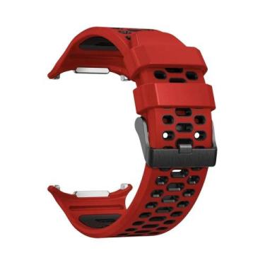 Imagem de Pulseira De Silicone Esportiva Bicolor Respirável Para Samsung Galaxy 