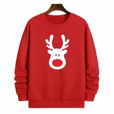 Imagem de Moletom Vermelho Celebrando o Seu Natal Da Melhor Forma. - TRAJANO STO