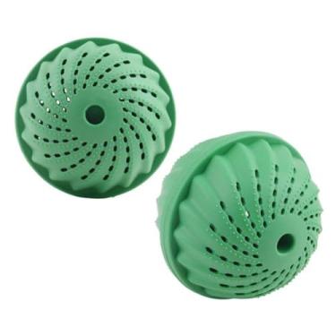 Imagem de Bola Ecológica de Lavagem, Verde, Removedor de Fiapos e Pelos, Filtro para Máquina de Lavar Roupas
