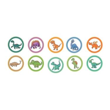 Imagem de NURTUREBLOOM, Adesivos 100% dissolúveis para treinamento de penico para crianças, 1 pacote de 50 adesivos, design de dinossauro