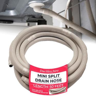 Imagem de DuctlessAire Mini mangueira de drenagem dividida - linha de drenagem para mini ar condicionado split sem dutos, sistemas de bomba de calor, HVAC e mais - serve para adaptador de drenagem macho 5/8 -