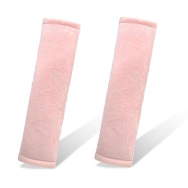 Imagem de Tuxihapp Capa para cinto de segurança de carro com 2 peças - Capa macia para cinto de segurança de carro com alça de ombro para proteger seu pescoço - Almofada de cinto de segurança confortável
