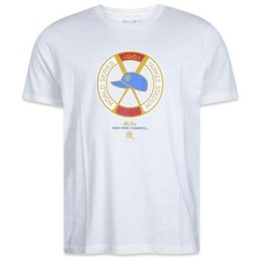 Imagem de Camiseta New Era Regular New York Yankees Logo History Masculino-Masculino