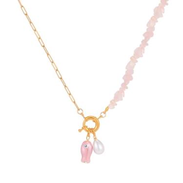 Imagem de Colar de estrela do mar, boêmio, praia, havaiano, colorido, verão, praia, costal, gargantilha para mulheres e homens, 29.5in, cerâmica, Sem Pedra Preciosa