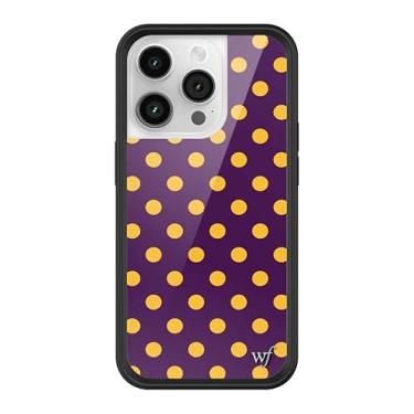 Imagem de Wildflower Capas - Compatível com iPhone 14 Pro | Amortecedor preto protetor, certificado de teste de queda de 1,2 m, pequenas empresas de propriedade feminina | Pontos pontilhados clássicos da moda